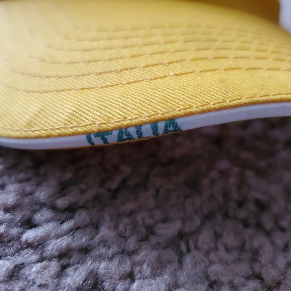 Roma Italia Hat Baseball Cap Yellow Adjustable Italy - Picture 7 of 8